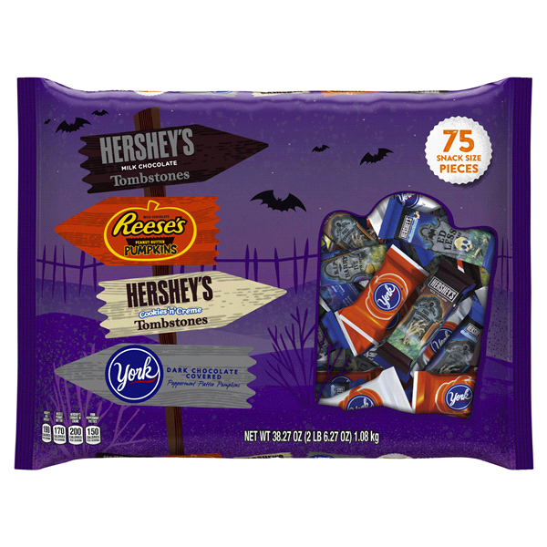 slide 1 of 1, Hershey's Snack Size Assorted Candy, 38.27 oz