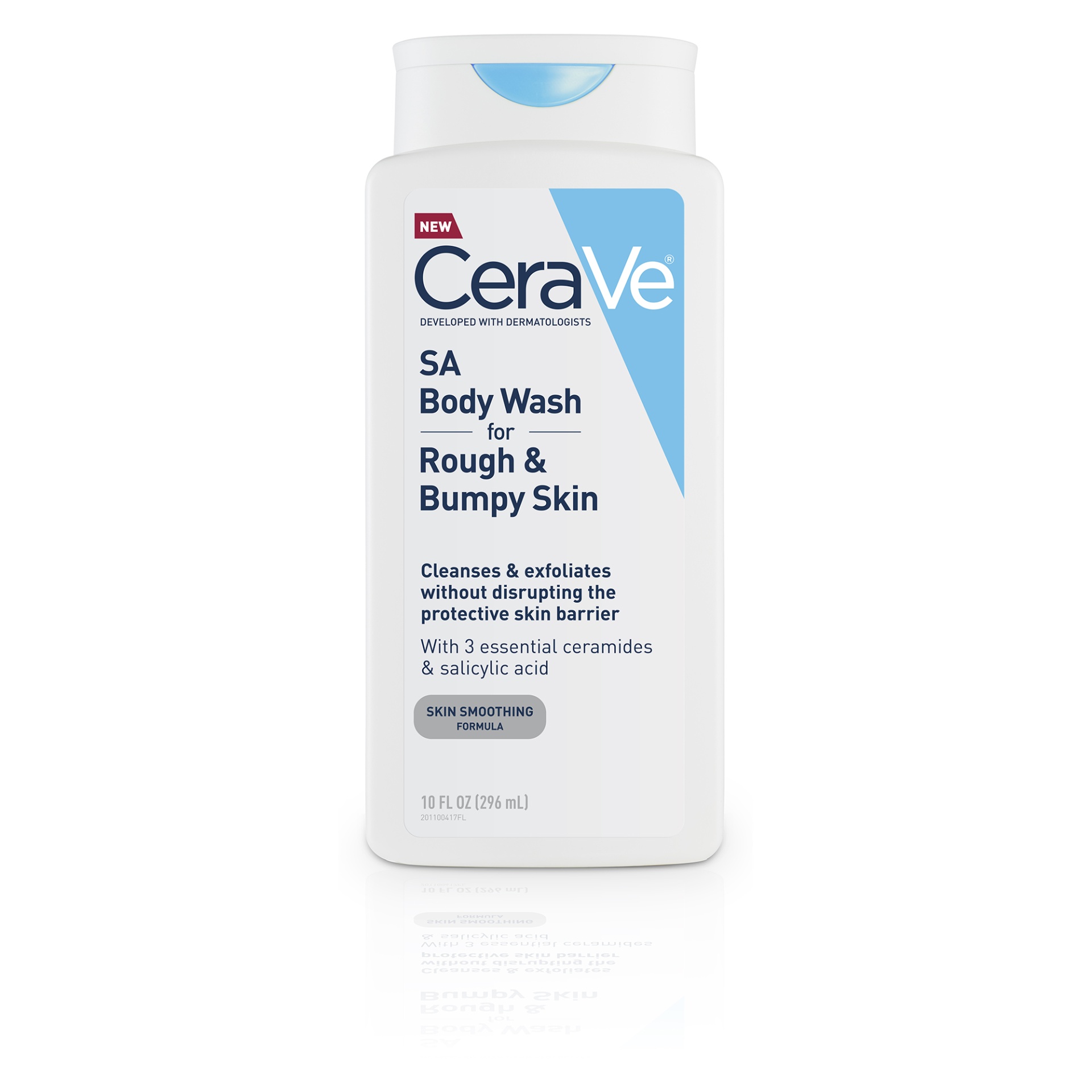 slide 1 of 1, CeraVe SA Rough & Bumpy Body Wash, 10 fl oz