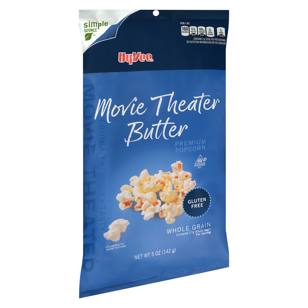 slide 1 of 1, Hy-Vee Popcorn, Premium, Movie Theater Butter, 5 oz