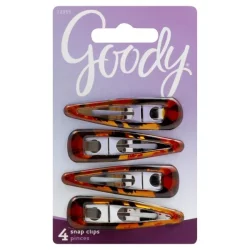 Goody Shiny Tortoise Snap Hair Clips