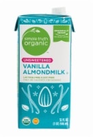 slide 1 of 1, Simple Truth Organic Unsweetened Vanilla Almond Milk, 32 fl oz