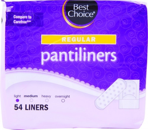 slide 1 of 1, Best Choice Regular Pantiliners, 54 ct