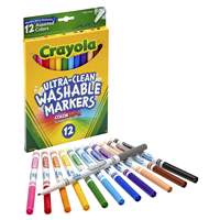 slide 2 of 9, Crayola Fine Line Ultra Clean Washable Markers, 12 ct