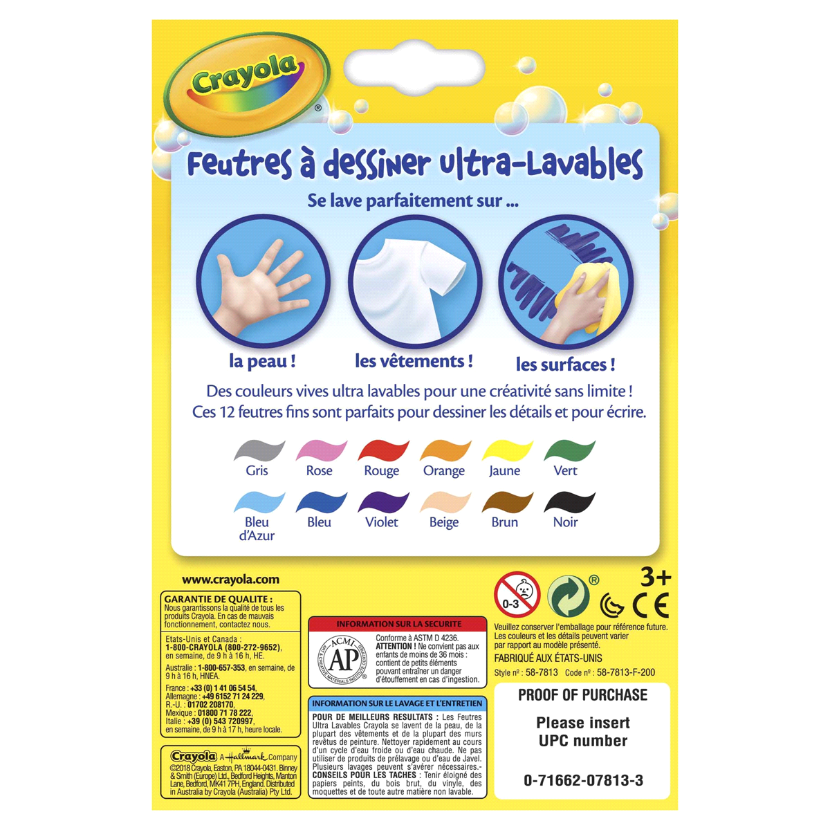 slide 9 of 9, Crayola Fine Line Ultra Clean Washable Markers, 12 ct