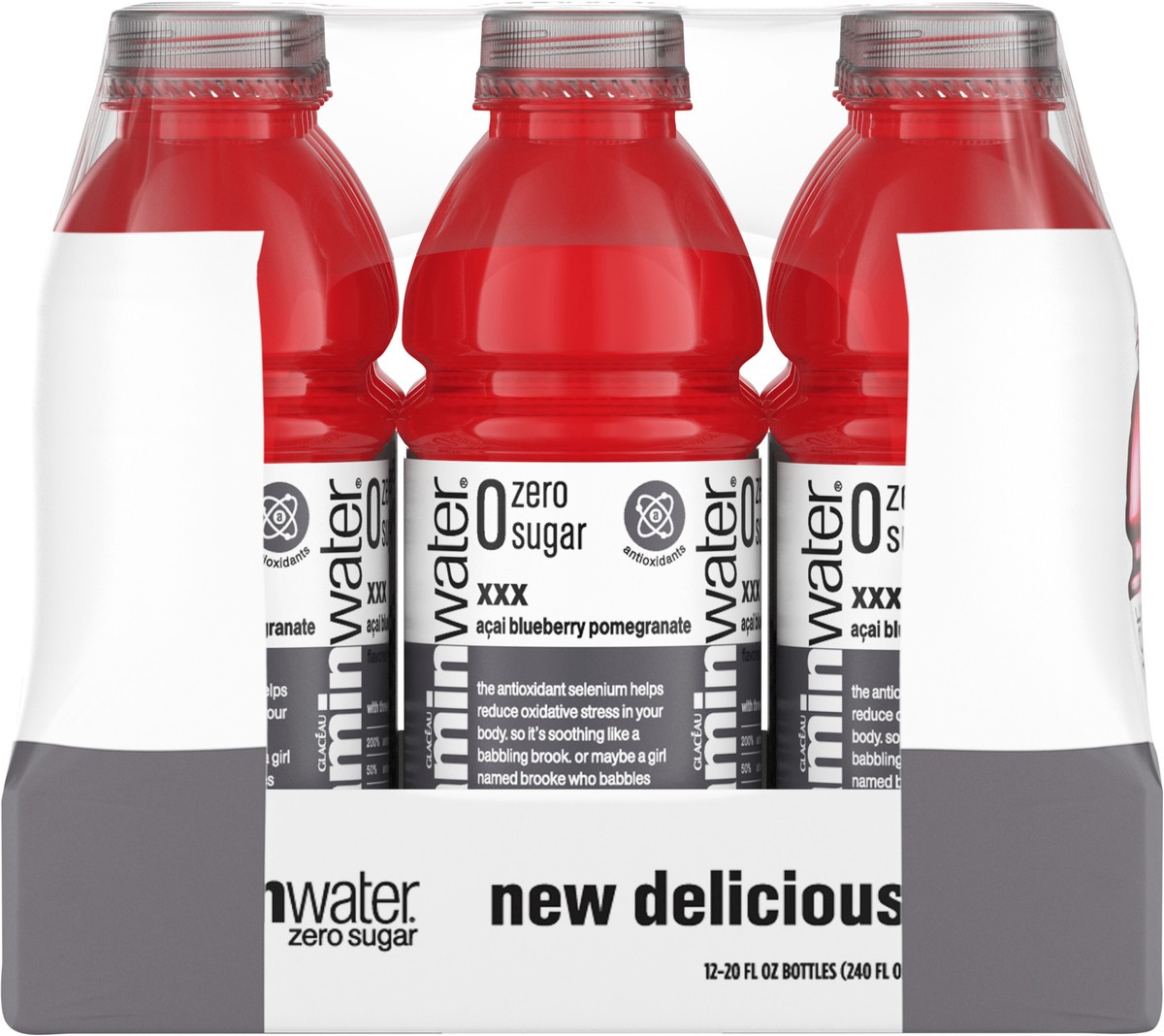 slide 7 of 7, vitaminwater Zero Sugar xxx Bottles- 12 ct, 12 ct
