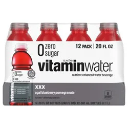 vitaminwater Zero Sugar xxx Bottles- 12 ct