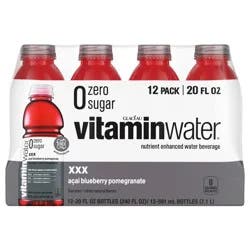 vitaminwater Zero Sugar xxx Bottles- 12 ct