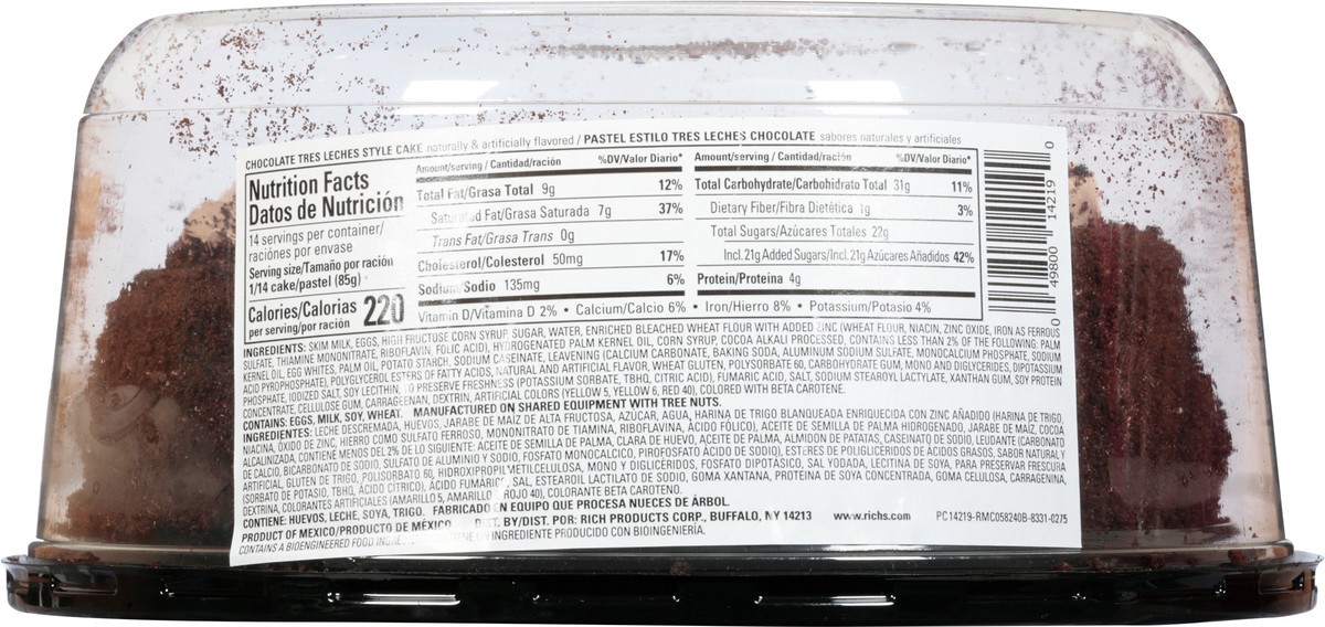 slide 3 of 14, Our Specialty Treat Shop Tres Leches Style Chocolate Cake 41.9 oz, 44 oz