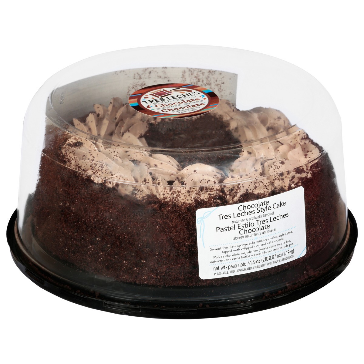 slide 8 of 14, Our Specialty Treat Shop Tres Leches Style Chocolate Cake 41.9 oz, 44 oz