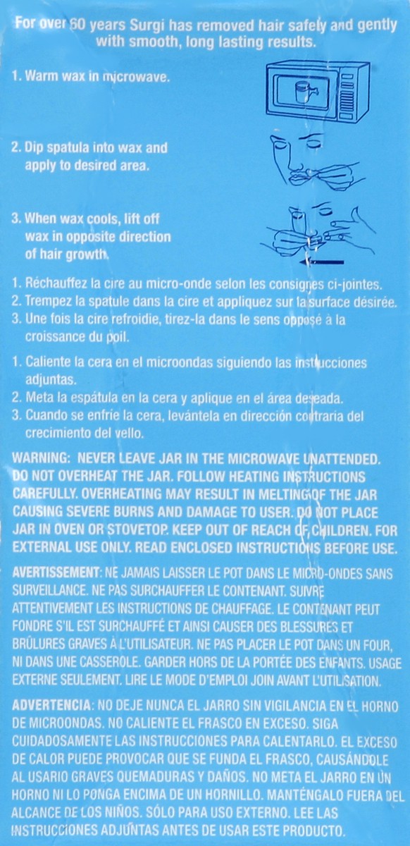 slide 4 of 4, Surgi Wax Facial Hard Wax 1 oz, 1 oz