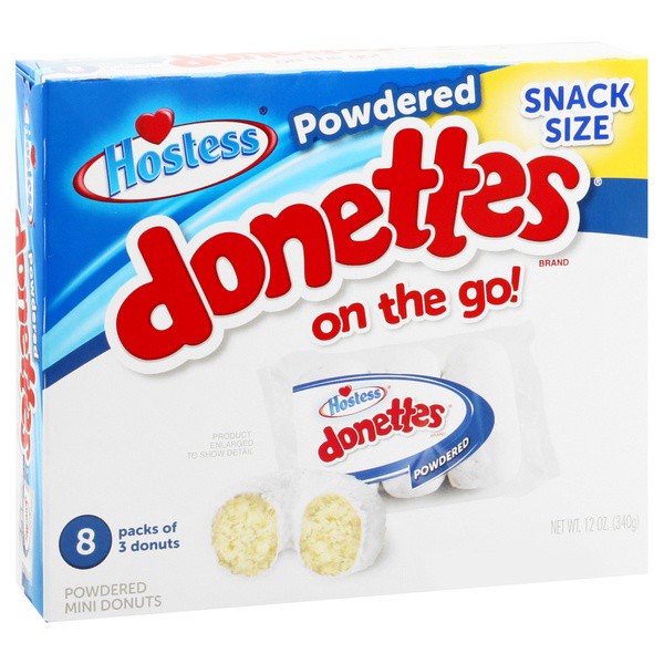 slide 1 of 5, Hostess Snack Pack Powdered Donettes Donuts, 8 ct