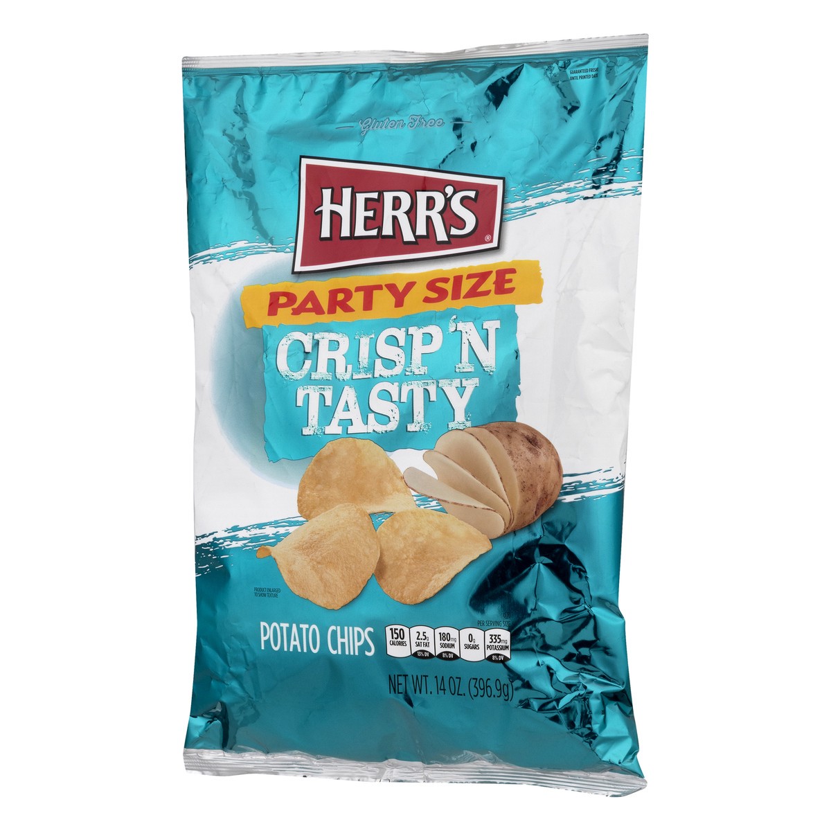 slide 8 of 10, Herr's Potato Chips, 14 oz