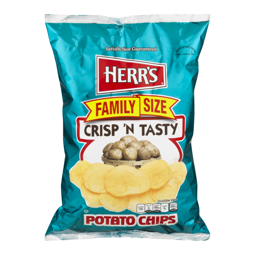 slide 1 of 1, Herr's Potato Chips, 14 oz