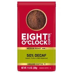 Eight O'Clock Coffee 50% Decaf Medium Roast Ground Coffee 11.5 oz