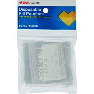 slide 1 of 1, CVS Health Disposable Pill Pouches, 50Ct, 50 ct