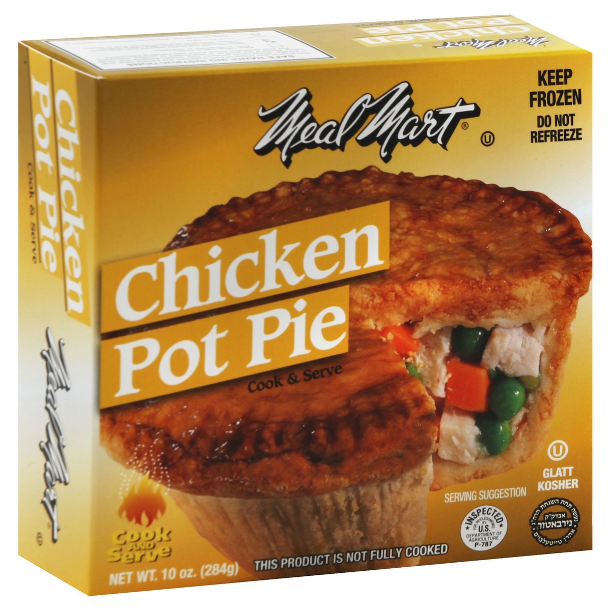 slide 3 of 4, Meal Mart Chicken Style Pot Pie, 10 oz