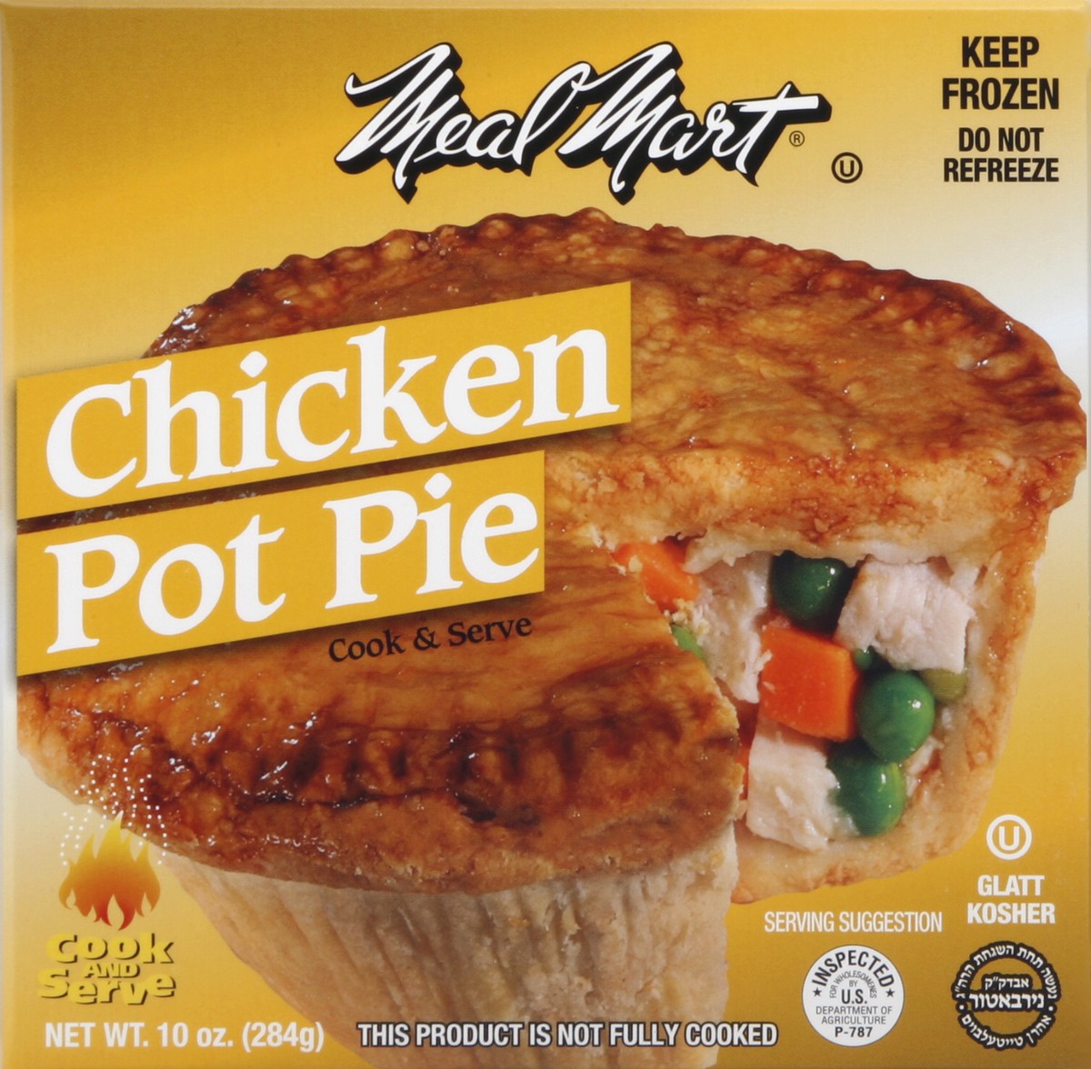 slide 1 of 4, Meal Mart Chicken Style Pot Pie, 10 oz