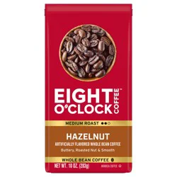 Eight O'Clock Coffee Hazelnut Whole Bean Coffee 10 oz