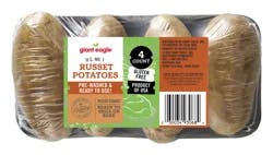 Giant Eagle Idaho Potatoes, Prewashed & Ready To Use