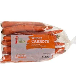 Weis Fresh from the Field Carrots - Whole 5 Lb Bag