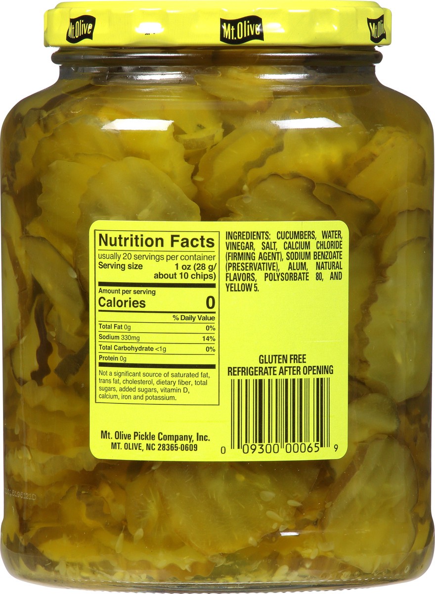 slide 3 of 7, Mt. Olive Hamburger Dill Chips Pickles 32 fl oz, 32 fl oz