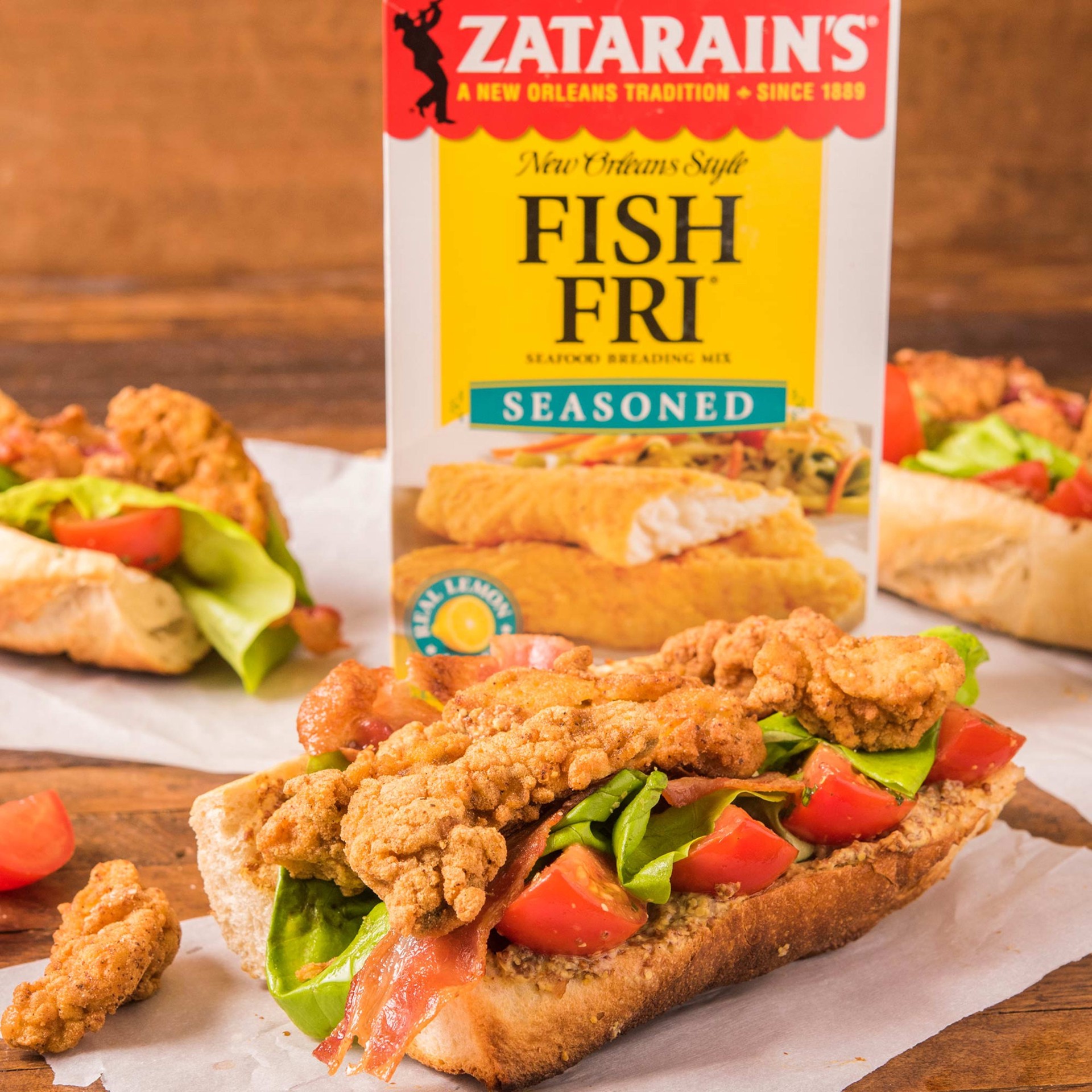 slide 3 of 5, Zatarain's Fish Fri Seasoned Seafood Breading Mix 12 oz. Box, 12 oz