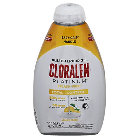 slide 1 of 1, Cloralen Platinum Lemon Fresh, 55 fl oz