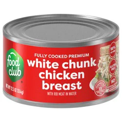 Food Club Chunk White Chicken Breast in Water 12.5 oz