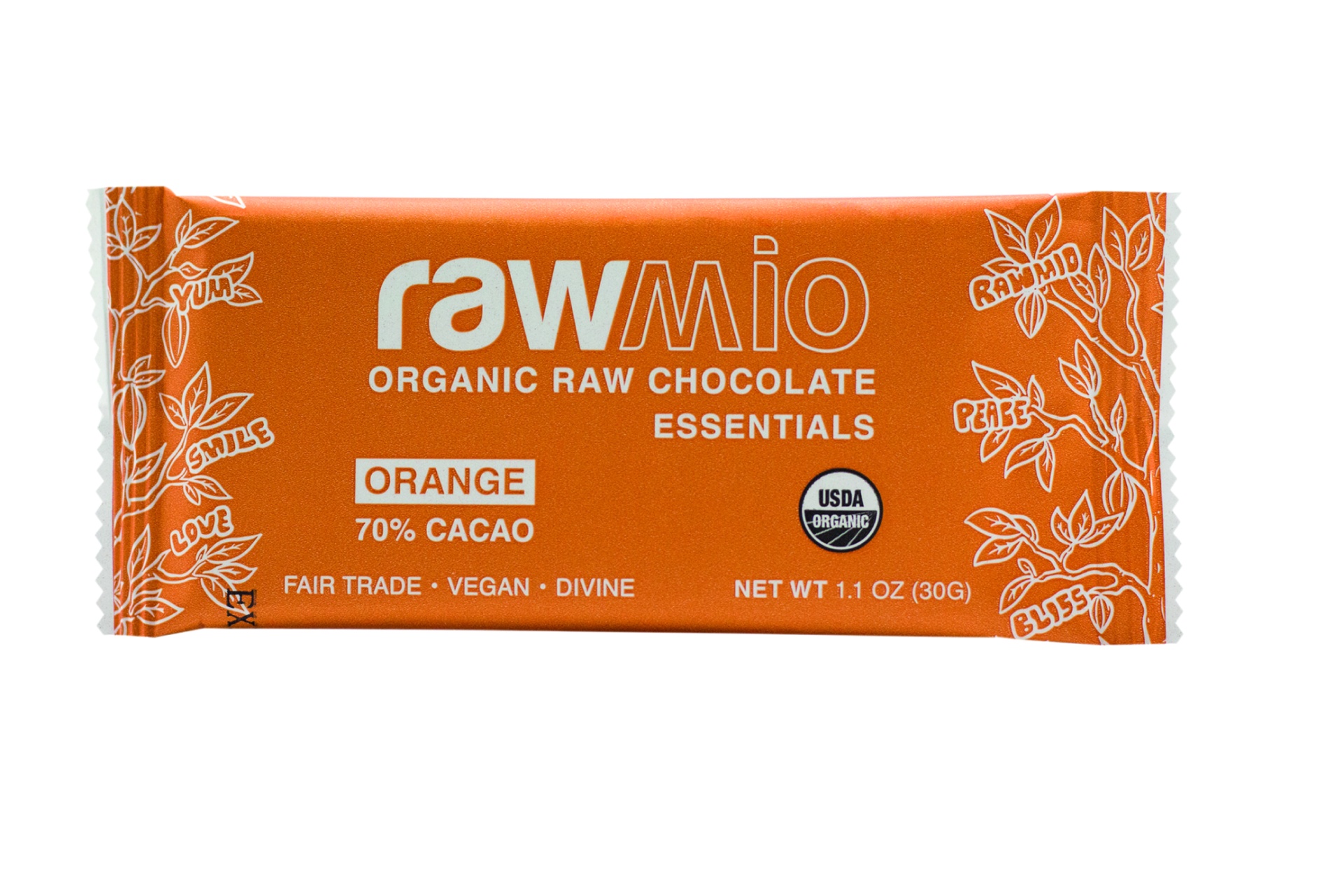 slide 1 of 1, Rawmio Essential Chocolate Bar - Orange, 1 ct