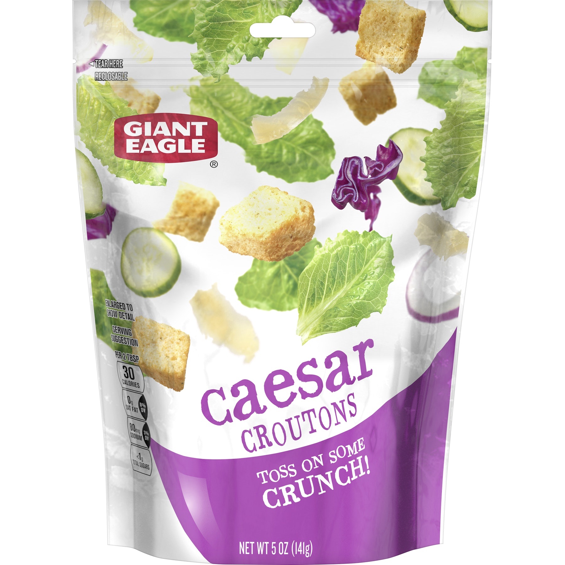 slide 1 of 1, Giant Eagle Caesar Croutons, 5 oz