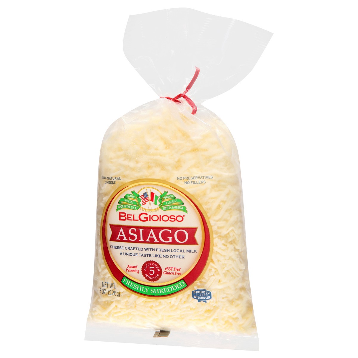 slide 7 of 14, BelGioioso Cheese Shredded Asiago, 8 oz