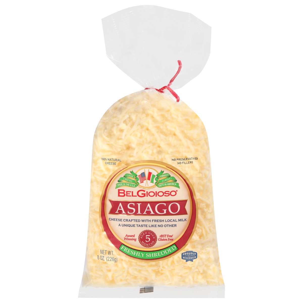 slide 1 of 14, BelGioioso Cheese Shredded Asiago, 8 oz