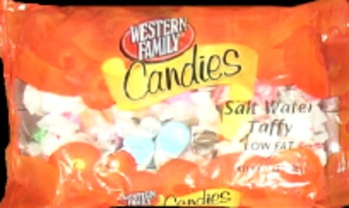 slide 1 of 1, Western Family Salt Water Taffy, 14 oz