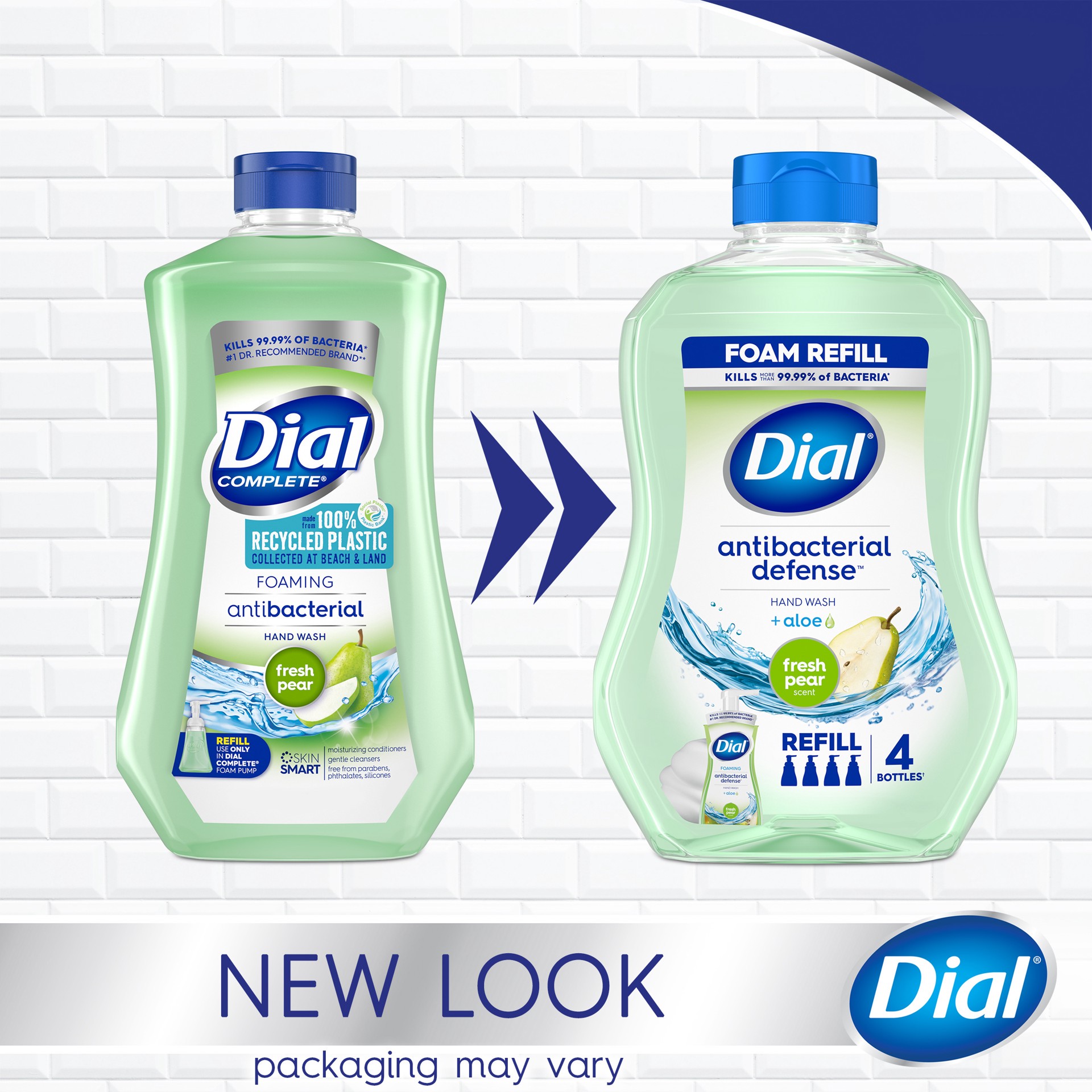 slide 3 of 3, Dial Antibacterial Defense Fresh Pear Scent Hand Wash + Aloe 30 fl oz, 30 fl oz