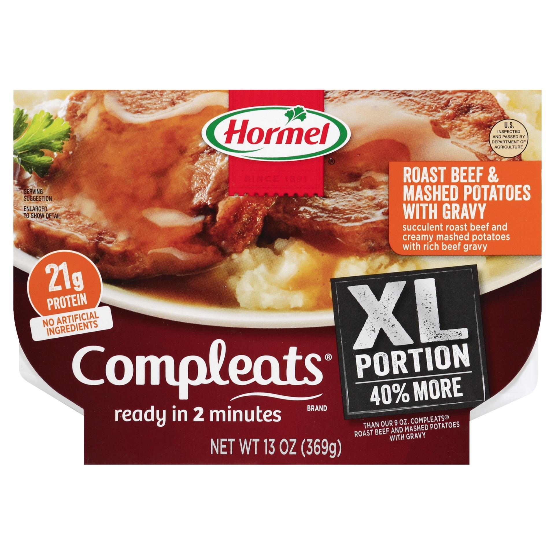 Hormel Compleats Roast Beef & Mashed Potatoes 13 oz | Shipt