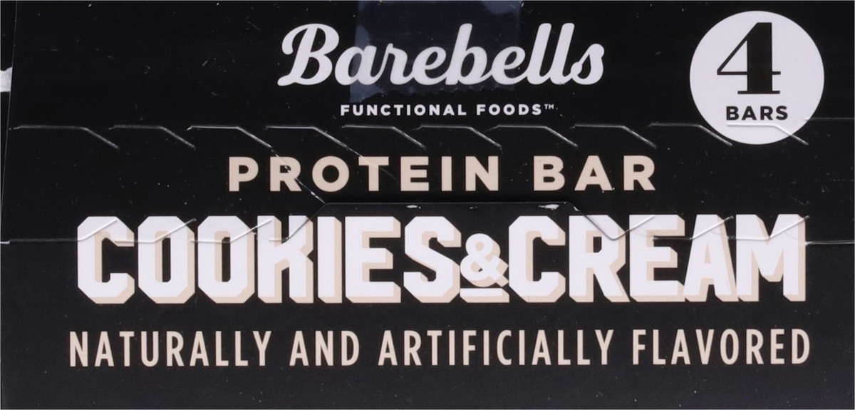 slide 12 of 14, Barebells Functional Foods Cookies & Cream Protein Bar 4 - 1.94 oz Bars, 4 ct