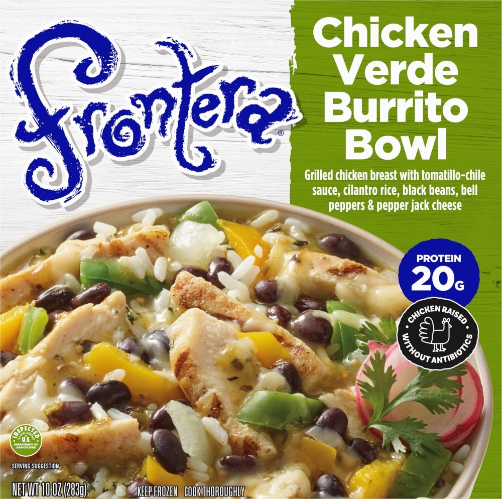 slide 1 of 1, Frontera Chicken Verde Bowl Frozen Meal, 10 oz
