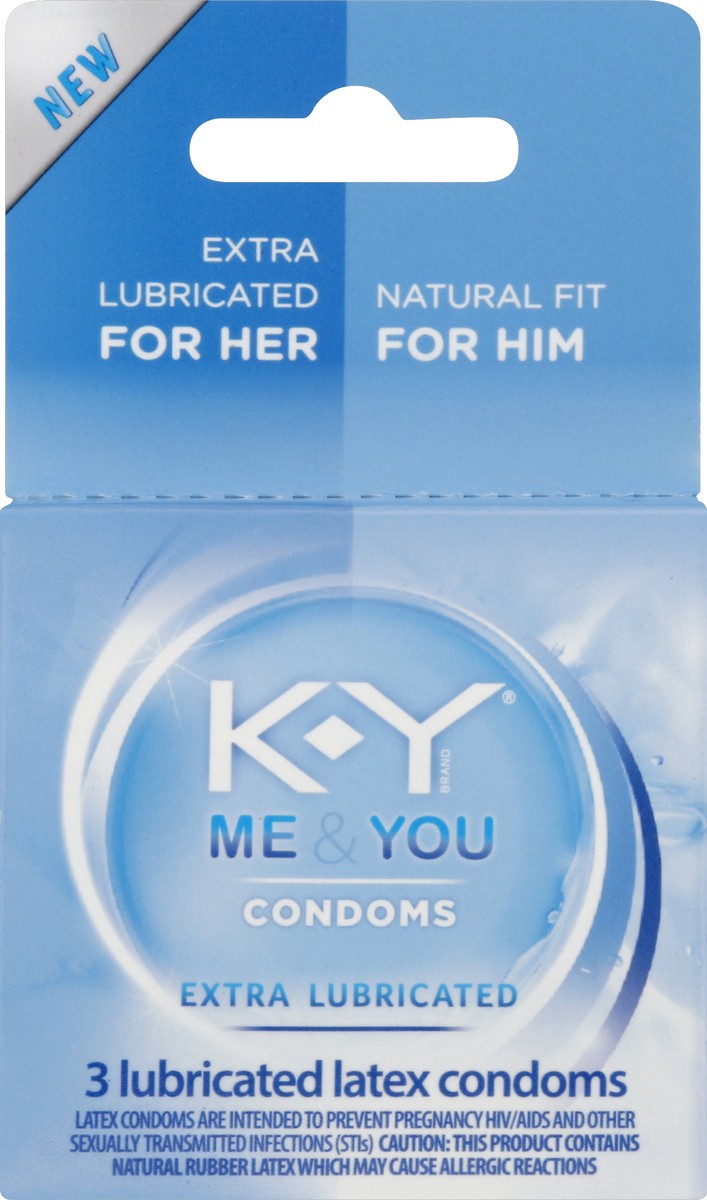slide 5 of 6, K-Y Condoms 3 ea, 3 ct
