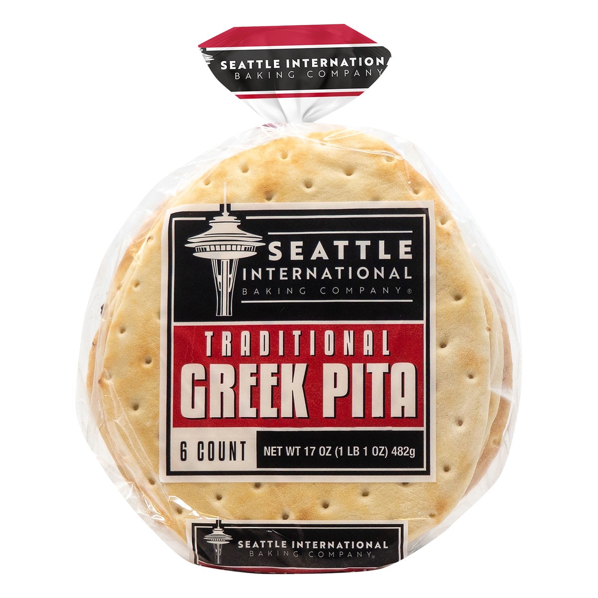 slide 1 of 6, Seattle International Baking Co. Pita Bread 6 ea, 6 ct