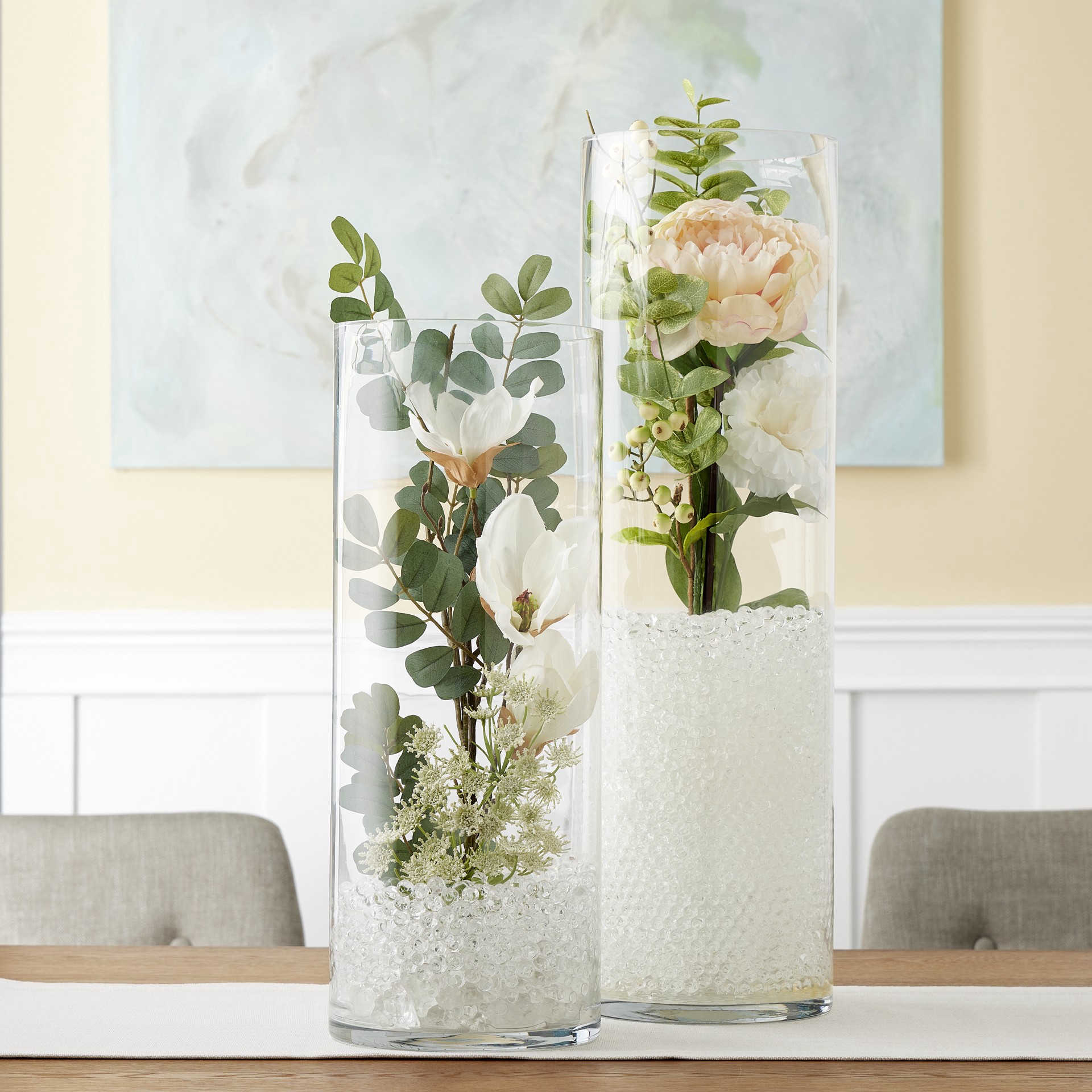 slide 2 of 2, 18" Clear Glass Cylinder Vase By Ashland, 7 in x 7 in x 18 in