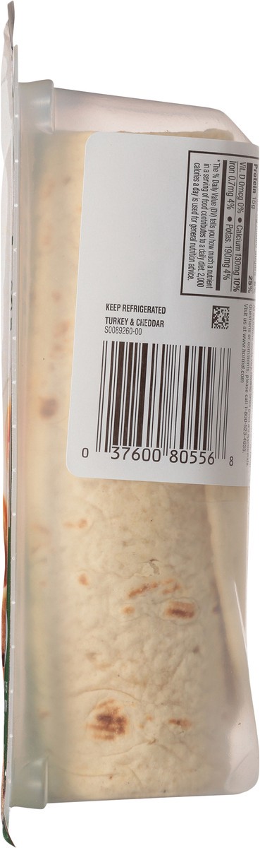 slide 6 of 7, Hormel Natural Choice Turkey & Cheddar Wrapped in a Flatbread 2.7 oz. Pack, 2.7 oz