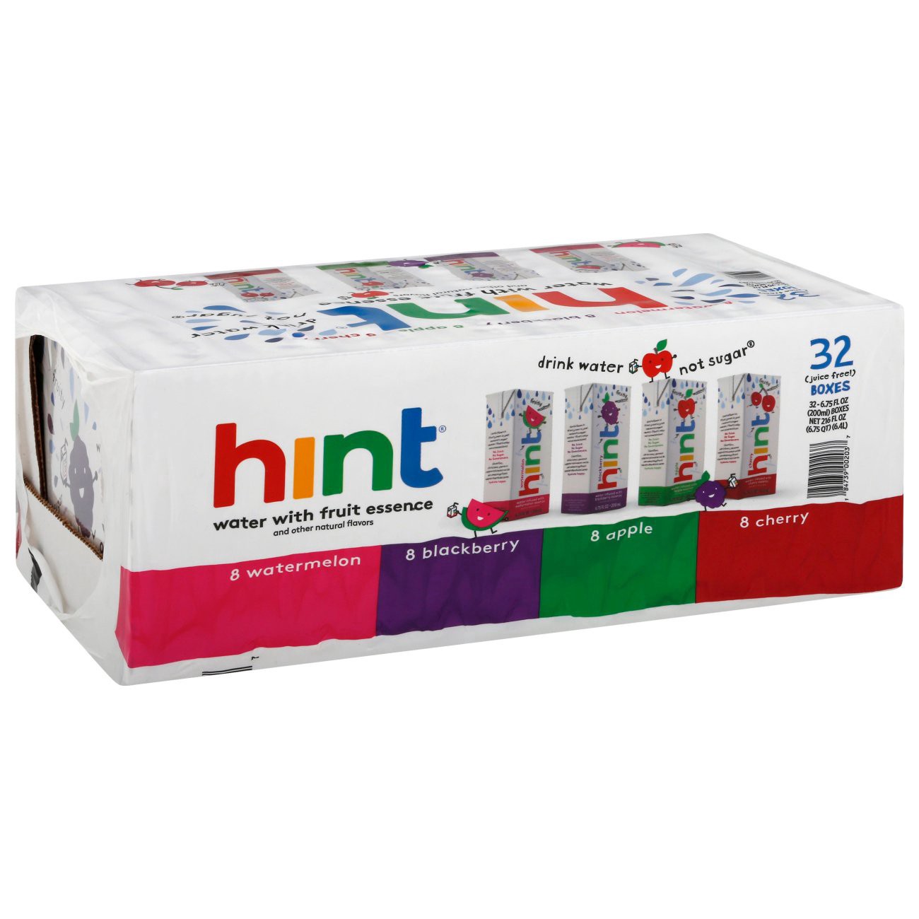 slide 1 of 1, Hint Kids Water with Fruit Essence Variety Pack 6.75 oz Boxes, 32 ct