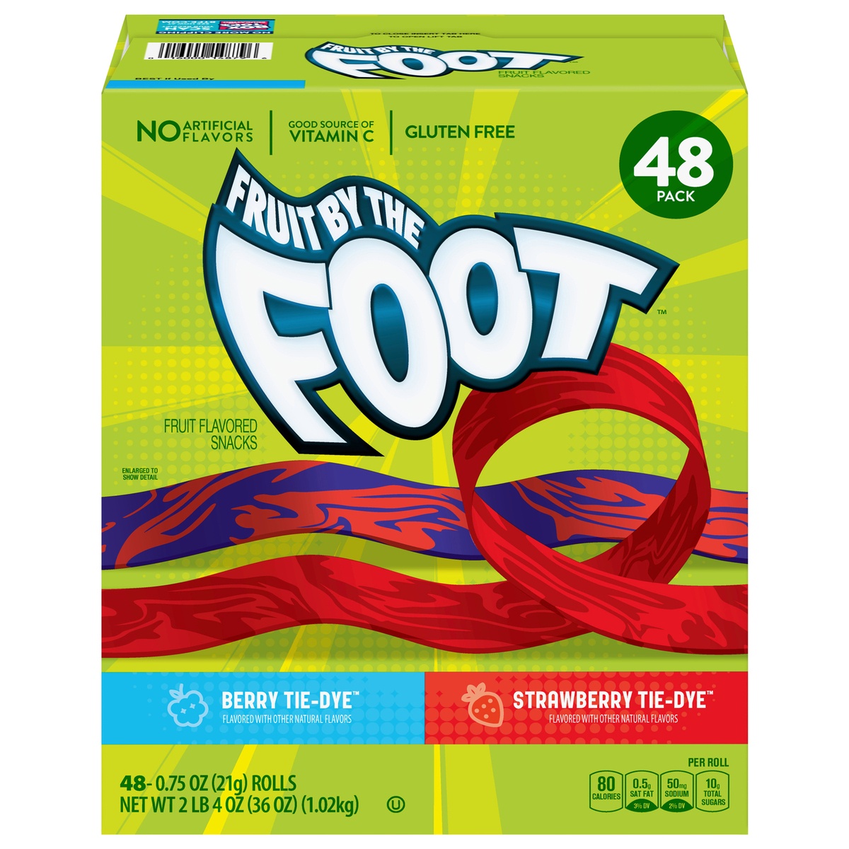slide 1 of 1, Betty Crocker Fruit by the Foot, Gluten Free Variety Pack, 48 ct, 48 ct