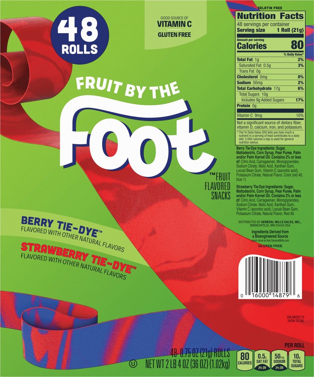 slide 7 of 12, Betty Crocker Fruit by the Foot, Gluten Free Variety Pack, 48 ct, 48 ct