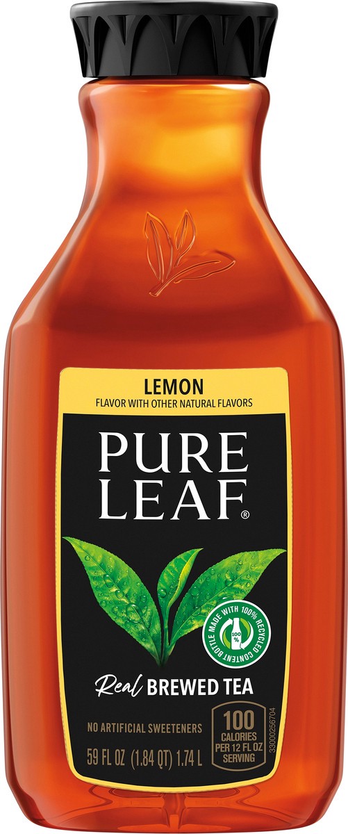 slide 1 of 3, Pure Leaf Brewed Tea, Real, Lemon, 59 fl oz
