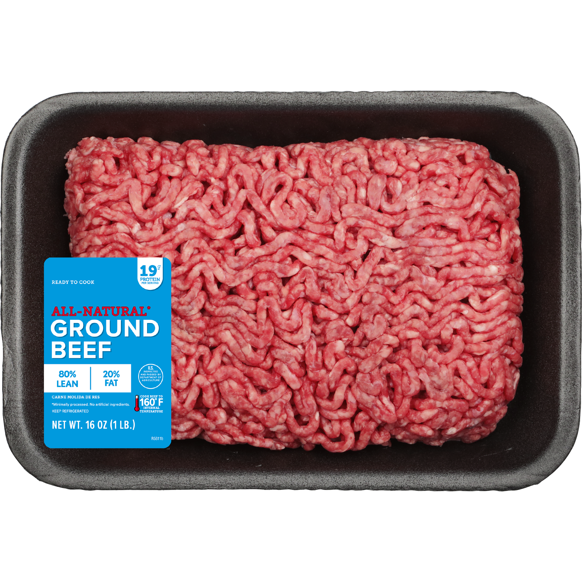 slide 1 of 1, Ground Beef 80% (1.0 Net Wt), 16 oz