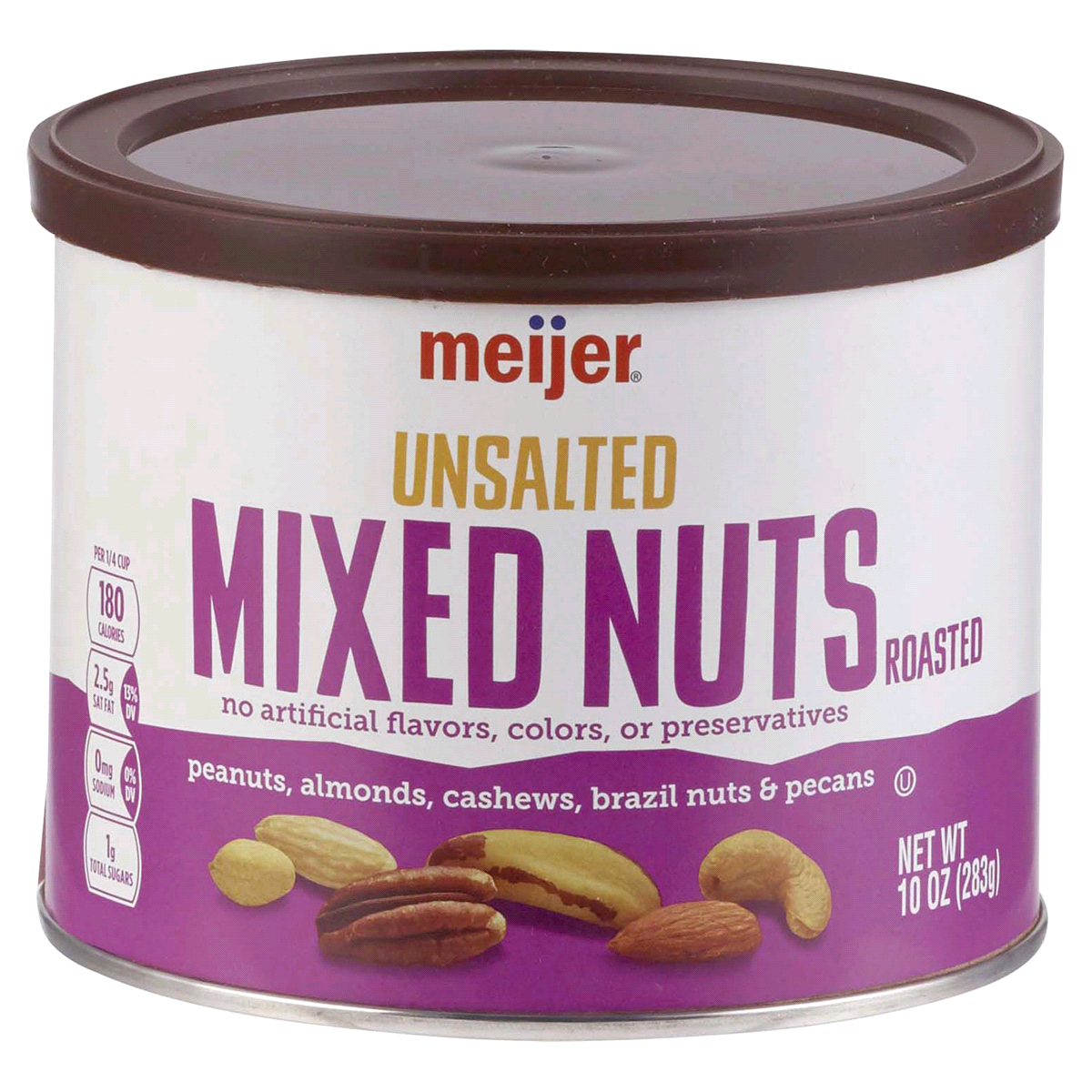 slide 1 of 5, Meijer Unsalted Mixed Nuts, 10 oz
