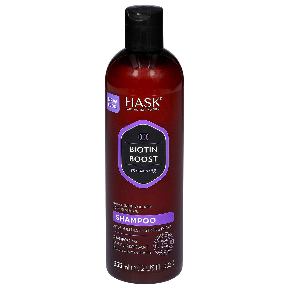 slide 1 of 9, Hask Biotin Boost Thickening Shampoo 12 fl oz, 12 fl oz