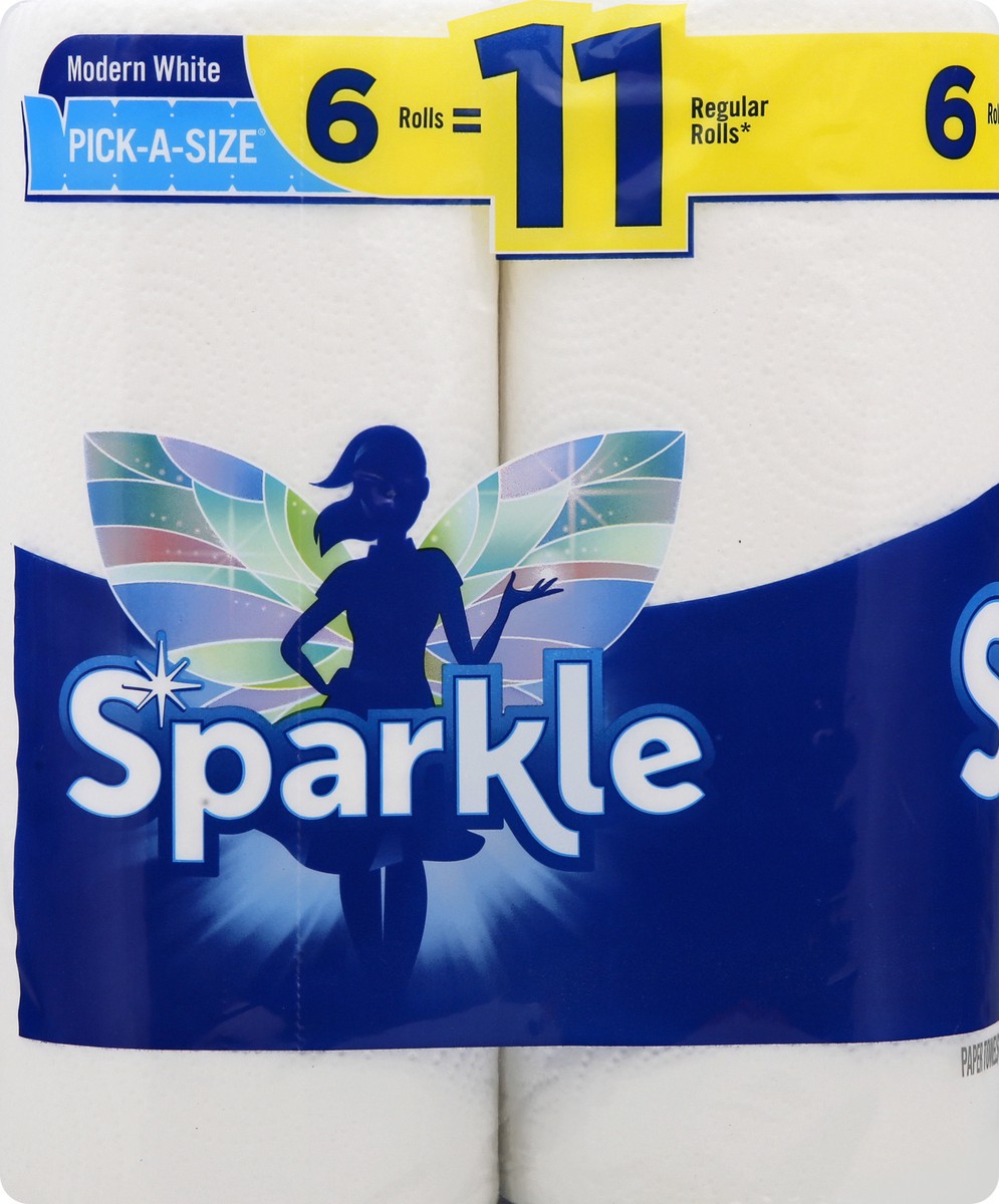 slide 5 of 8, Sparkle Pick-A-Size Modern White Paper Towels 6 ea, 6 ct