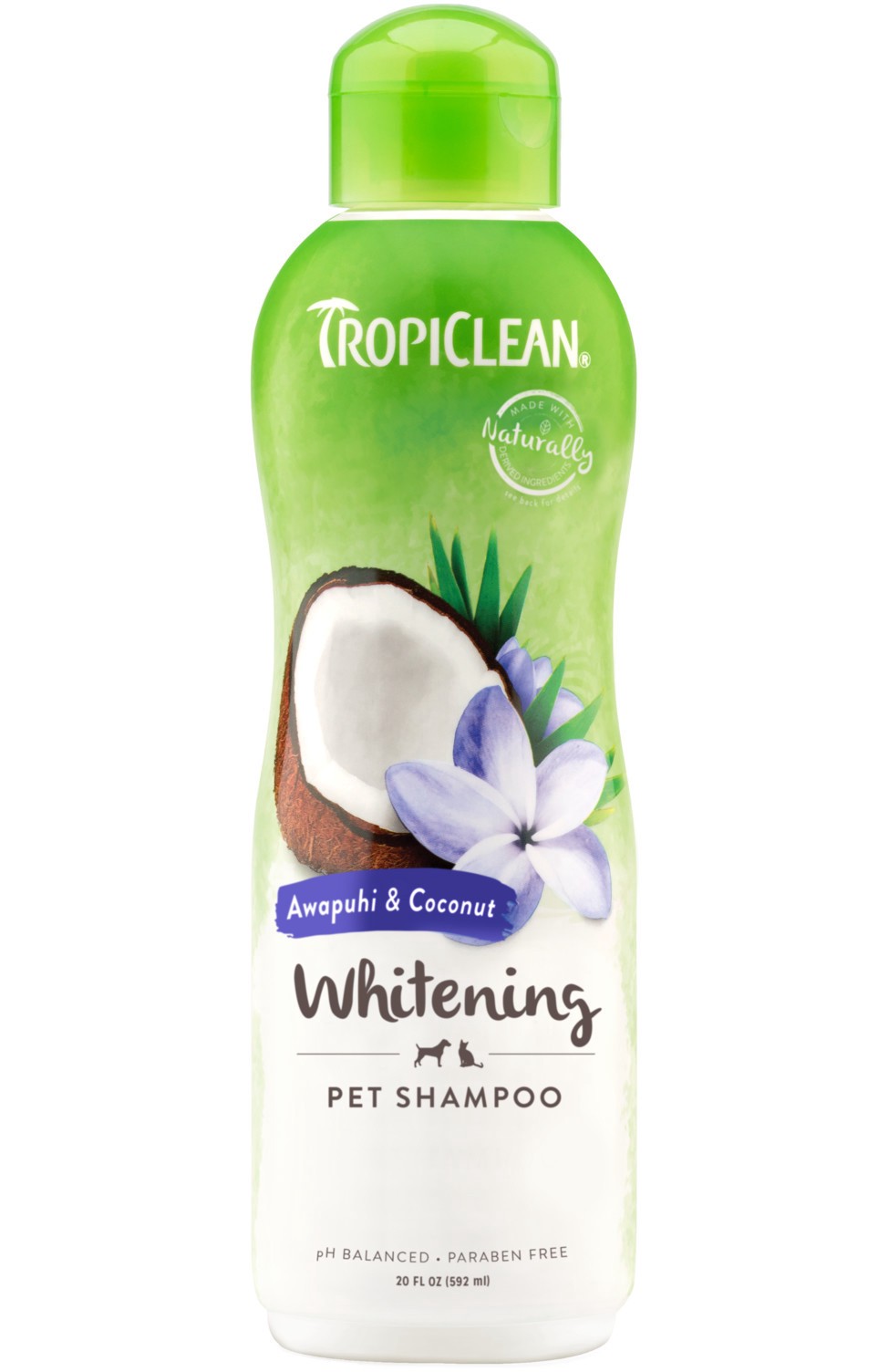 slide 1 of 10, TropiClean Awapuhi & Coconut Whitening Shampoo for Pets, 20oz, 20 fl oz